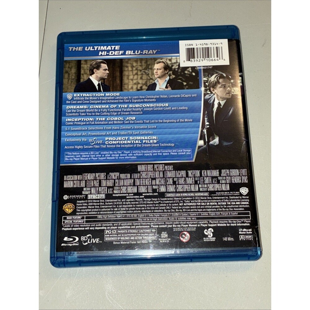 Inception Blu-Ray Disc - Picture 8 of 8